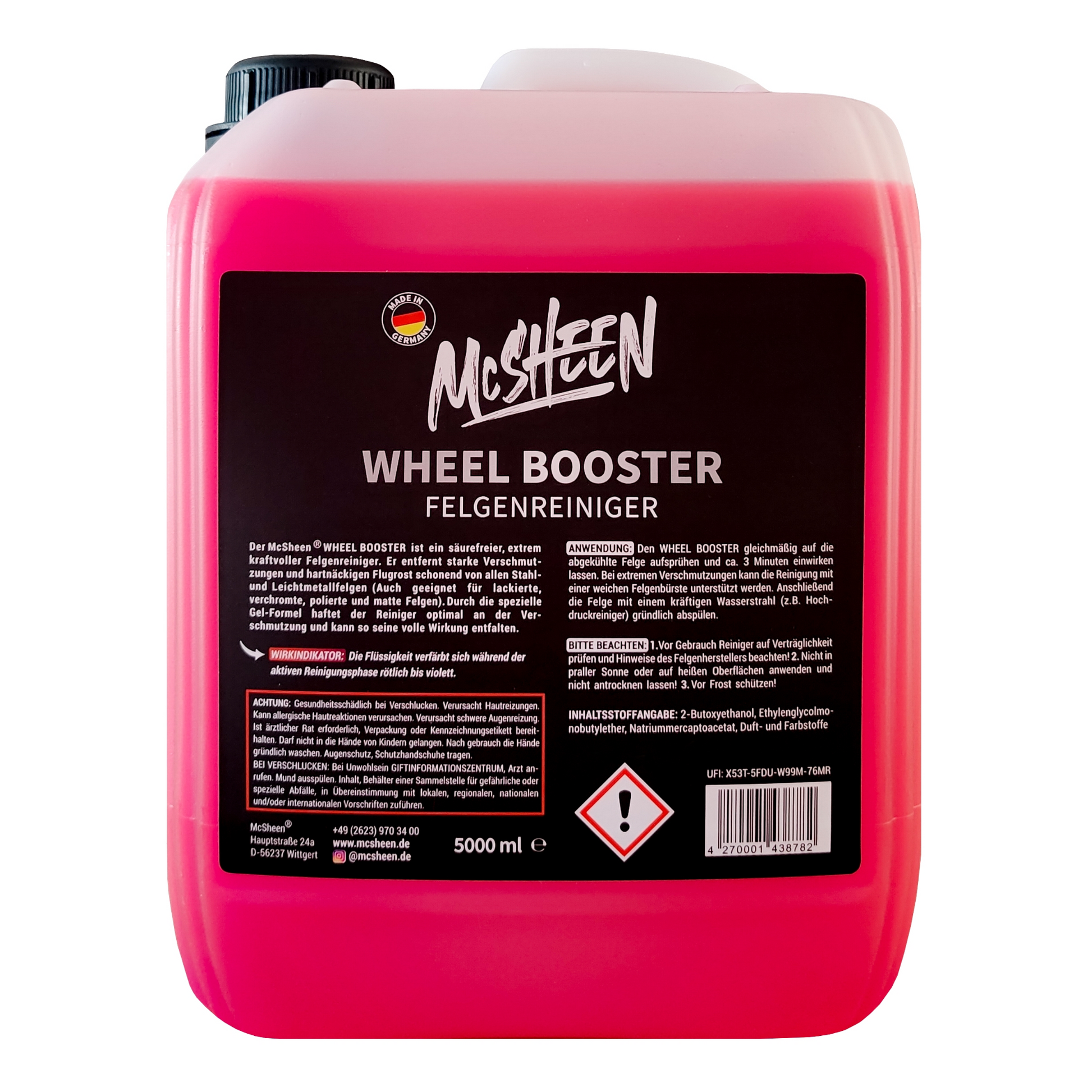 Profi Felgenreiniger mit Gel-Formel für effiziente Reinigung aller Felgenarten